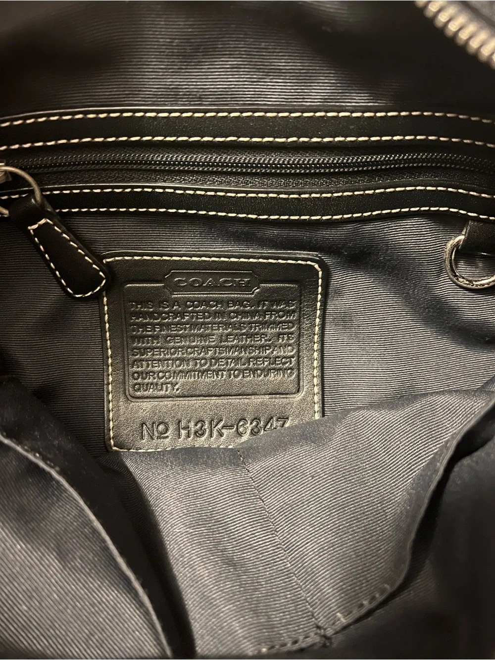 Coach Black Leather Interior Crossbody